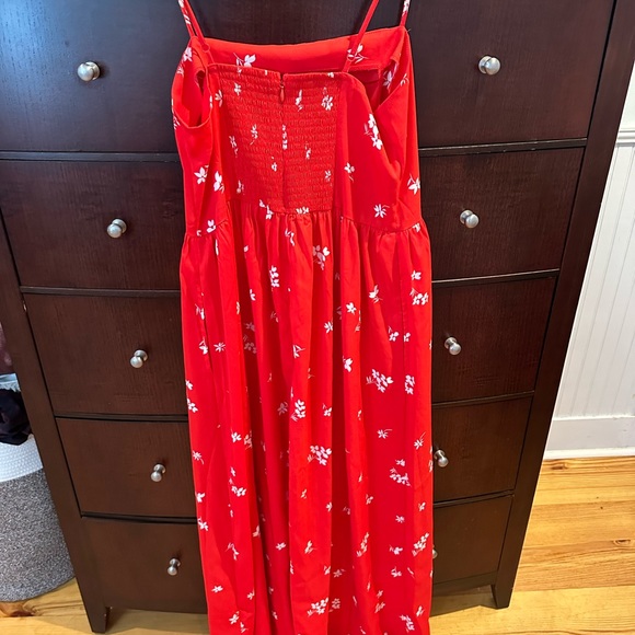 Goodthreads Red Patterned Maxi Dress - Picture 2 of 3